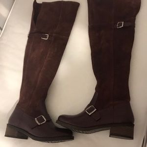 Brand new suede leather boots